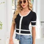 7005-Black with White Edges