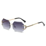 Gold Frame Double Gray Piece