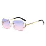 Gold Frame Gray Pink Lens