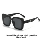 Sand Black Frame Black and Grey Lens