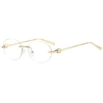 C7-C6-Gold Frame Transparent Lens