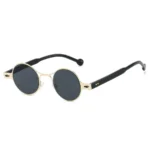 Gold Frame Black and Grey Lens