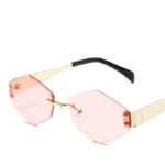 C4-Gold Frame Pink Lens