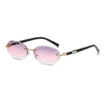 Gold Frame Purple Pink Lens