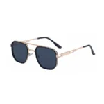 C1 Polarized Bright Black Gold Full Gray