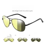 1588 Black Frame Night Vision Yellow-to-grey Lenses