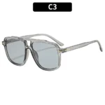 C3-Transparent Gray Frame Light Gray Piece