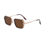 C7 Polarized, Black on the Outside, Dark Tea Gold on the Inside, Full Tea Color