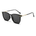 Glossy black frame gray film
