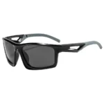 C1-Bright Black Frame Gray Piece