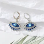 Silver Blue Dot Diamond Hole