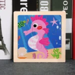 MZM-9-Piece Puzzle Seahorse