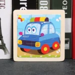 MZM-9-Piece Puzzle Police Car