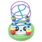 Green Panda Small Bead-Stringing Toy