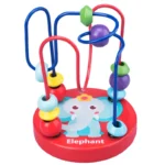 Red Small Bead-Stringing Toy