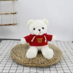 White [Red Bear Hoodie]