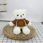 White [Brown Bear Hoodie]