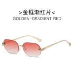 Gold Frame Red Gradient