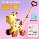 Deer Bubble Trolley [Hand Push Rechargeable-Yellow] 20 Concentrated Solution