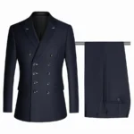 Double Row Dark Blue (Top+Pants)