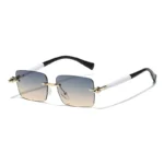 Gold Frame Upper Blue Lower Yellow Film
