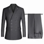 Double Row Dark Gray (Top+Pants)