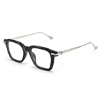 Black silver frame anti-blue light