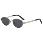 Silver Frame Black and Grey Lens