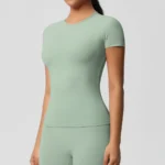 7103 Short Sleeve-Basil Green