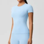 7103 Short Sleeve-Sky Blue