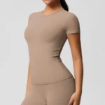 7103 Short Sleeve-Mocha Brown
