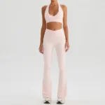 Cherry Blossom Pink: Bra + Bell-bottom Pants