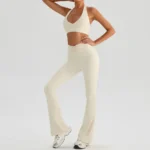 Apricot Color: Bra + Bell-bottom Pants