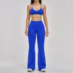 2546 Bra + 2546-1 Bell-bottom Pants—Flame Blue