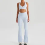 Cloud Water Blue: Bra + Bell-bottom Pants
