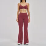 2546 Bra + 2546-1 Bell-bottom Pants—Vintage Red
