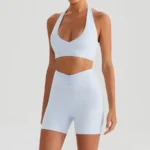 Cloud Water Blue: Bra + Shorts
