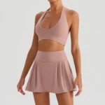 Deep Pink: Bra + Short Skirt