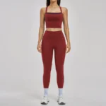 6116 Vest + 6116 Pants—Red Bean Color