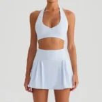Cloud Water Blue: Bra + Short Skirt