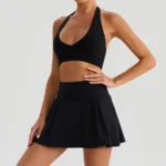 Black: Bra + Short Skirt