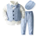 Light blue hooded suit