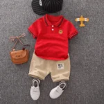 Polo suit red