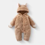 Khaki [Heart-Shaped Plush Bear Jumpsuit]