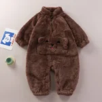 Brown [Plush Pocket Bear Jumpsuit]