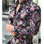 Navy blue flower