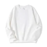 White Cotton Crew Neck Sweatshirt