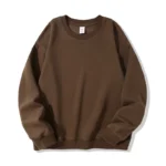 Brown Cotton Crew Neck Sweatshirt