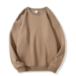 Dark Khaki Cotton Crew Neck Sweatshirt