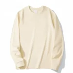 500g Heavyweight Ribbed Cuff Long Sleeve in Cream Apricot